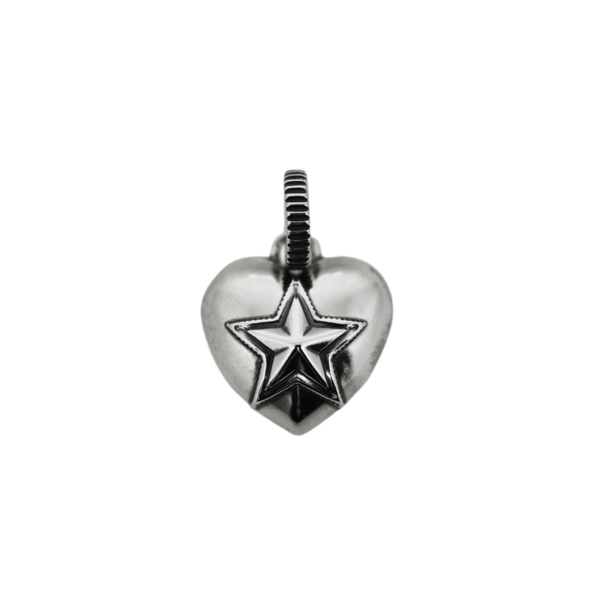 Cody Sanderson Heart and Sheriff Star Pendant - Native Cody Sanderson Heart and Sheriff Star Pendant - Native