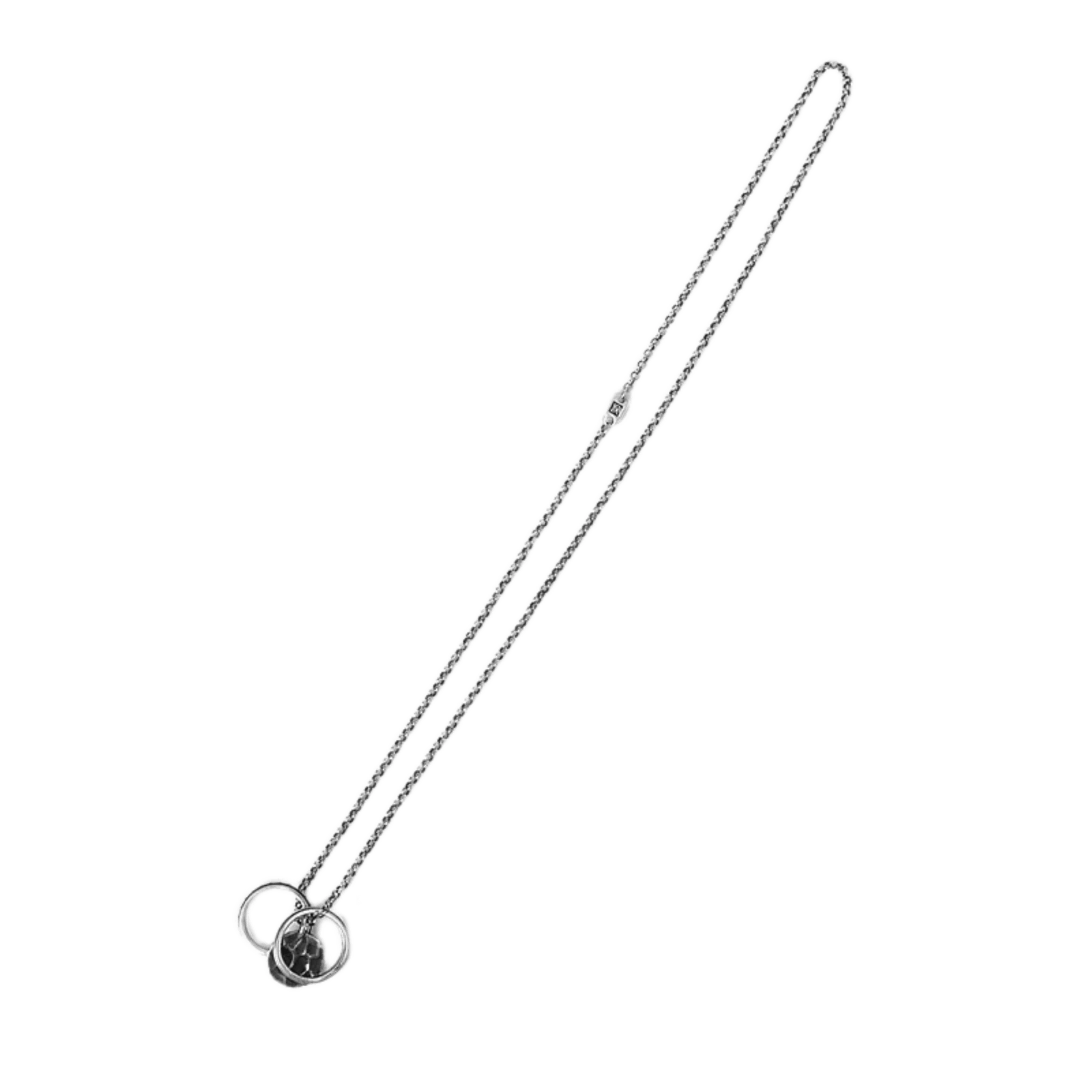 Werkstatt München Double Ring with Tag Necklace