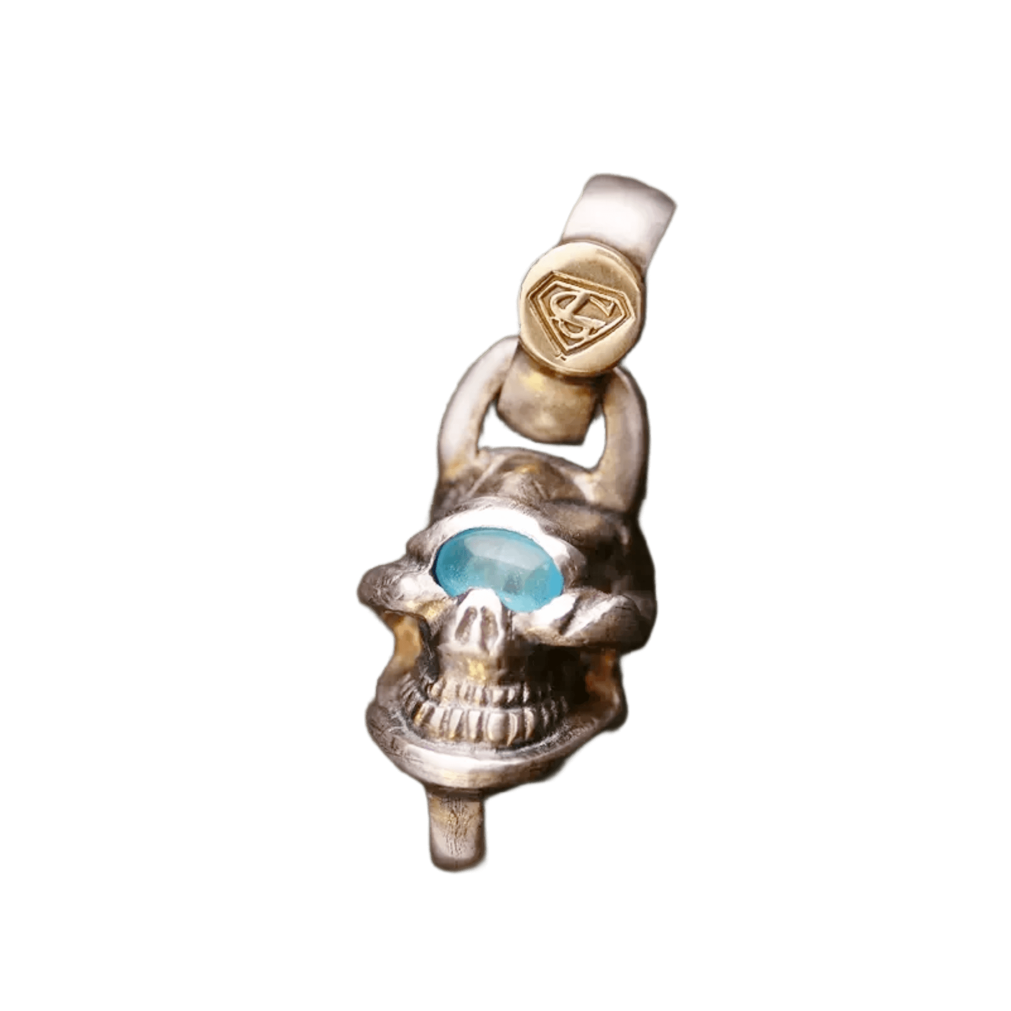 Stop Light Co Single Skull Top And K18 Horn & Eye - Native Feather Stop Light Co Single Skull Top And K18 Horn & Eye - Native Feather