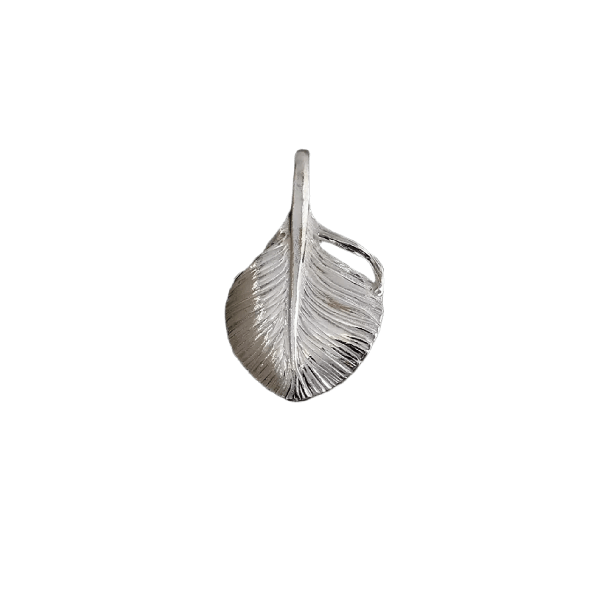 Ken Kikuchi Small Silver Feather Pendant F-35/F-36 - Native Ken Kikuchi Small Silver Feather Pendant F-35/F-36 - Native