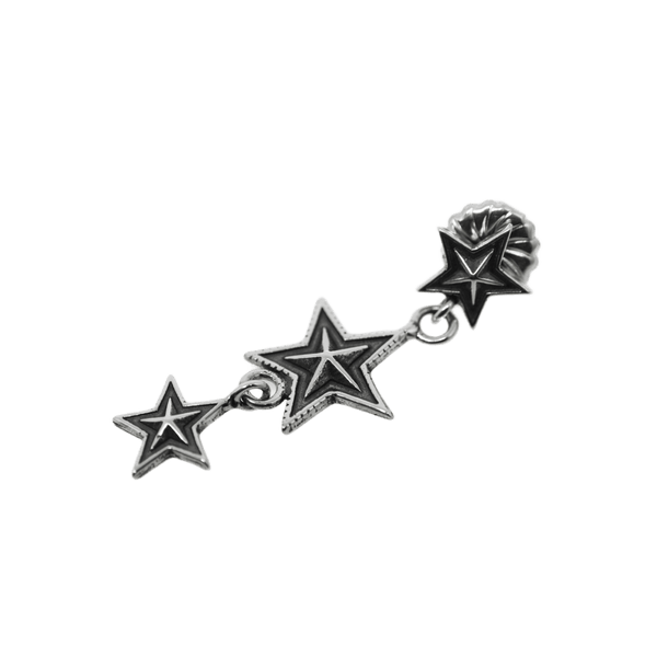 Cody Sanderson 3 Star Dangling Earring - Native Feather