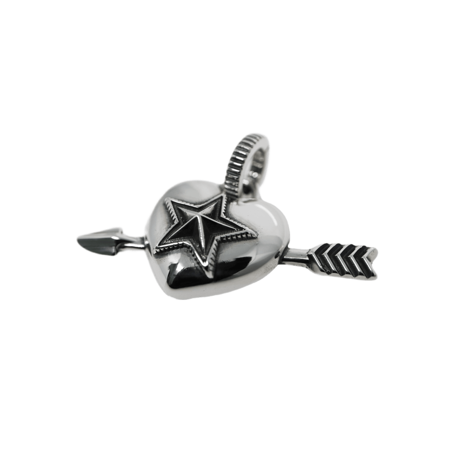 コディサンダーソン　ハートアローペンダントトップ Cody Sanderson Heart and Sheriff Star Pendant - Native