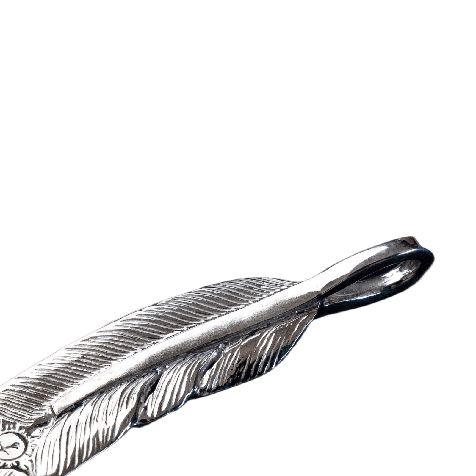 First-Arrow's Small Feather Silver Pendant - Native Feather | 日本 First-Arrow's Small Feather Silver Pendant - Native Feather | 日本
