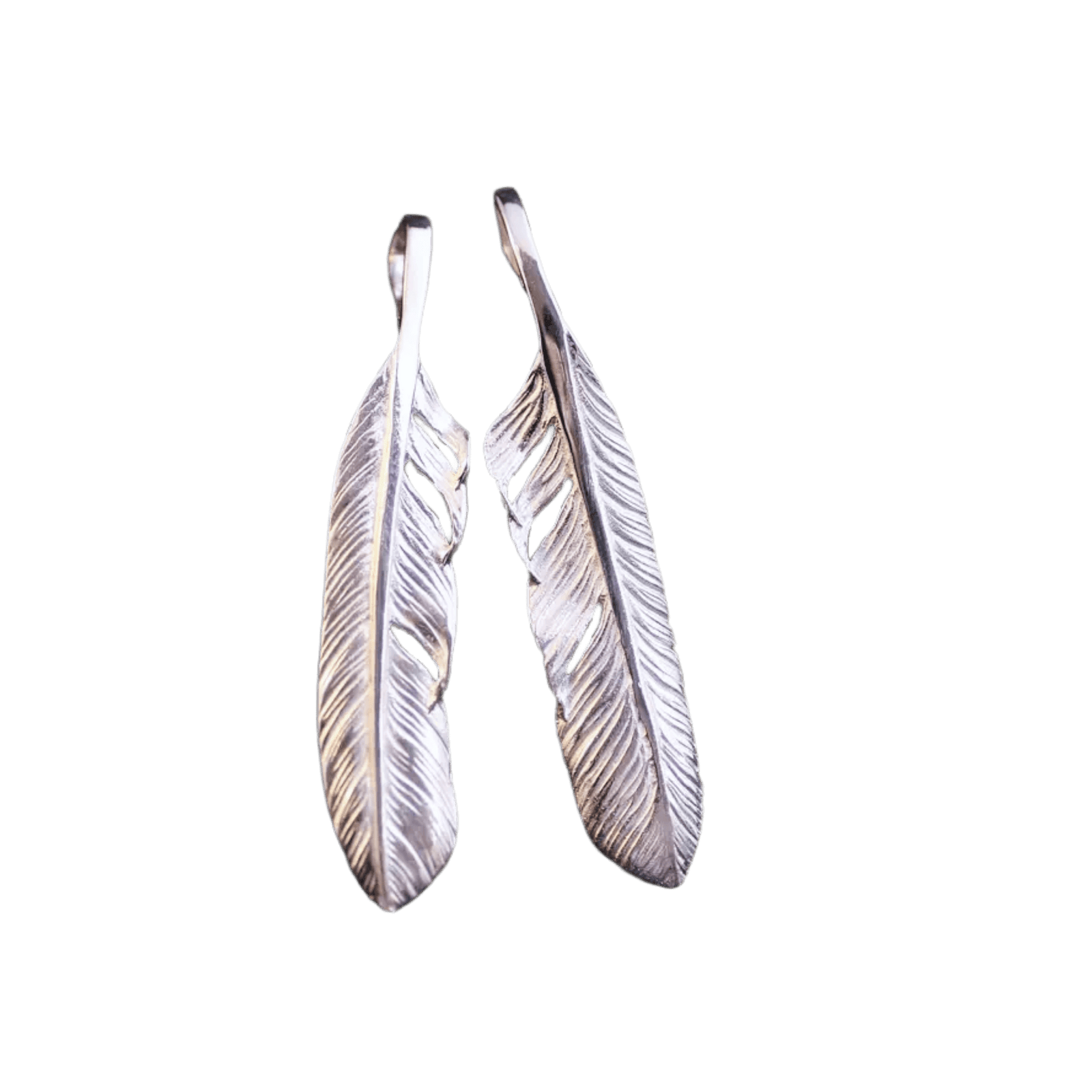 Ken Kikuchi Silver Feather Pendant F-23/F-24 - Native Feather Ken Kikuchi Silver Feather Pendant F-23/F-24 - Native Feather