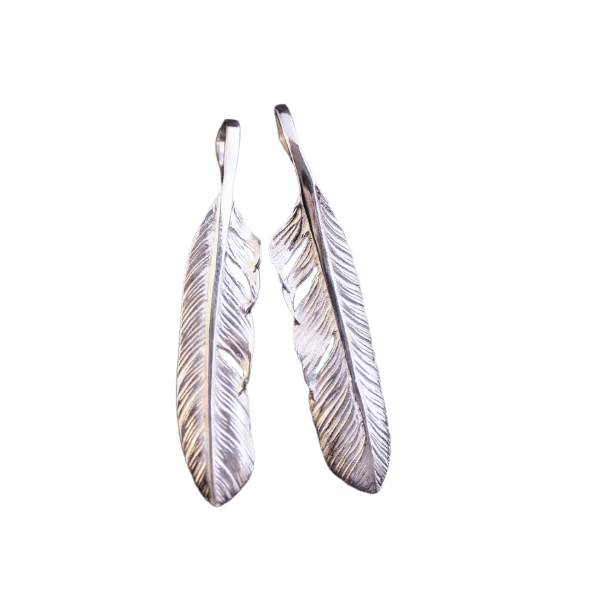 Ken Kikuchi Silver Feather Pendant F-23/F-24 - Native Feather Ken Kikuchi Silver Feather Pendant F-23/F-24 - Native Feather