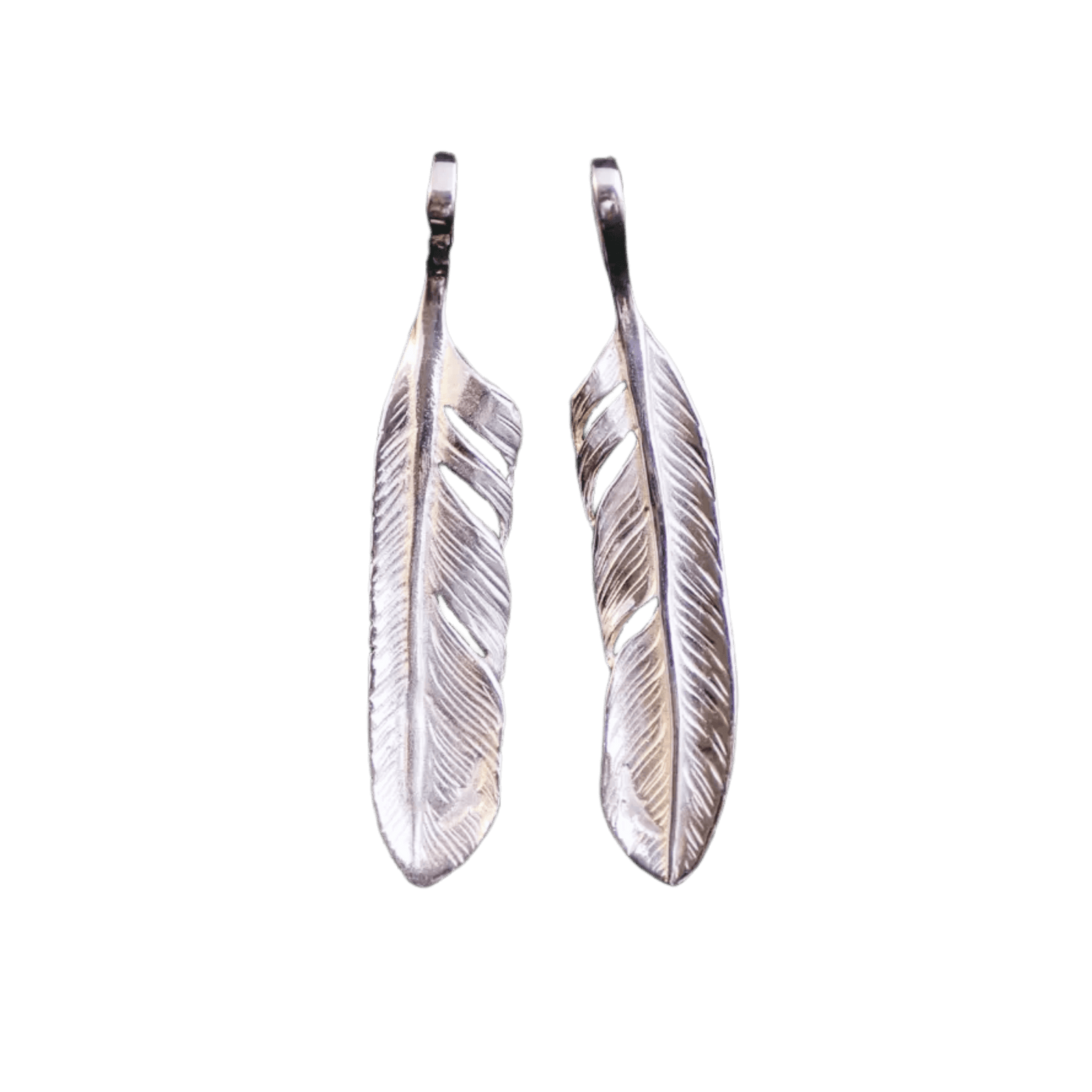 Ken Kikuchi Silver Feather Pendant F-23/F-24 - Native Feather Ken Kikuchi Silver Feather Pendant F-23/F-24 - Native Feather