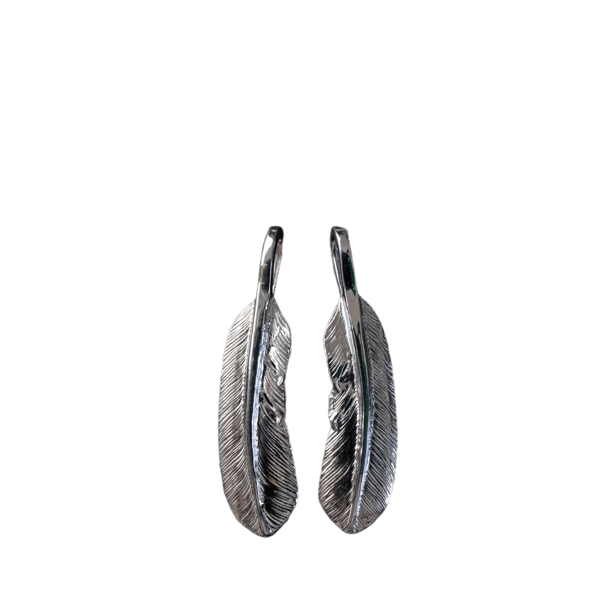 First-Arrow's Small Feather Silver Pendant - Native Feather | 日本 First-Arrow's Small Feather Silver Pendant - Native Feather | 日本