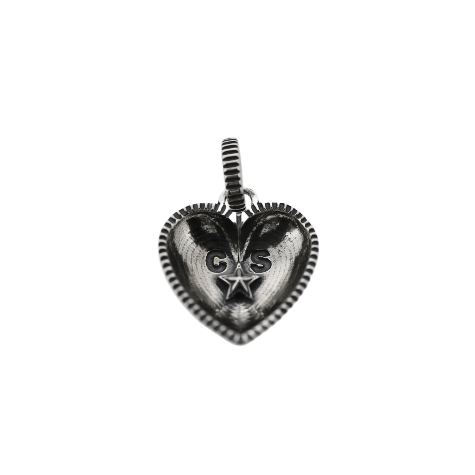 Cody Sanderson Heart and Sheriff Star Pendant - Native Feather | 日本のGoro's専門 店