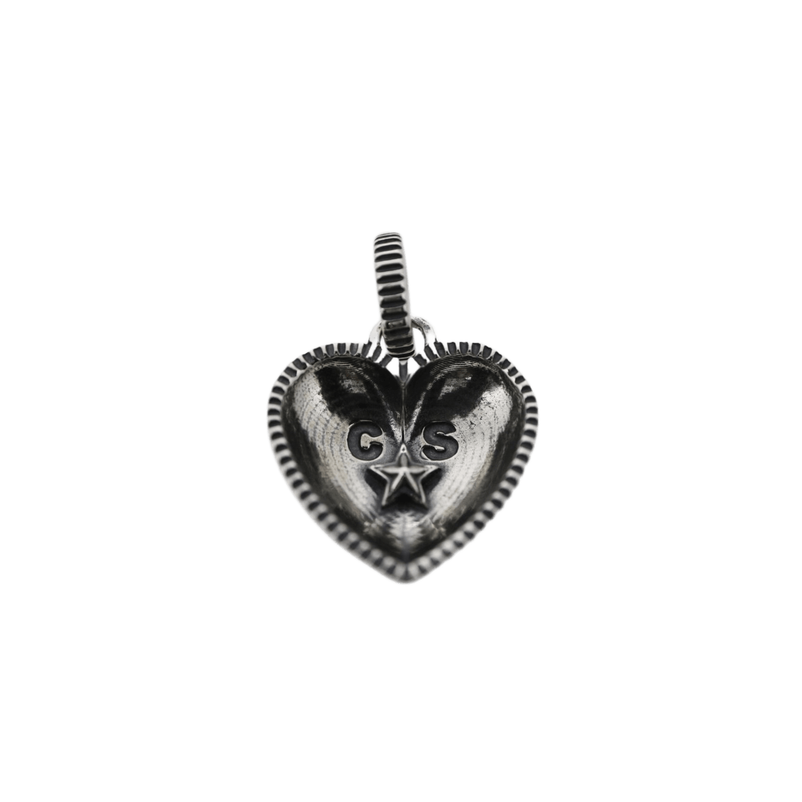 Cody Sanderson Heart and Sheriff Star Pendant - Native Feather Cody Sanderson Heart and Sheriff Star Pendant - Native Feather