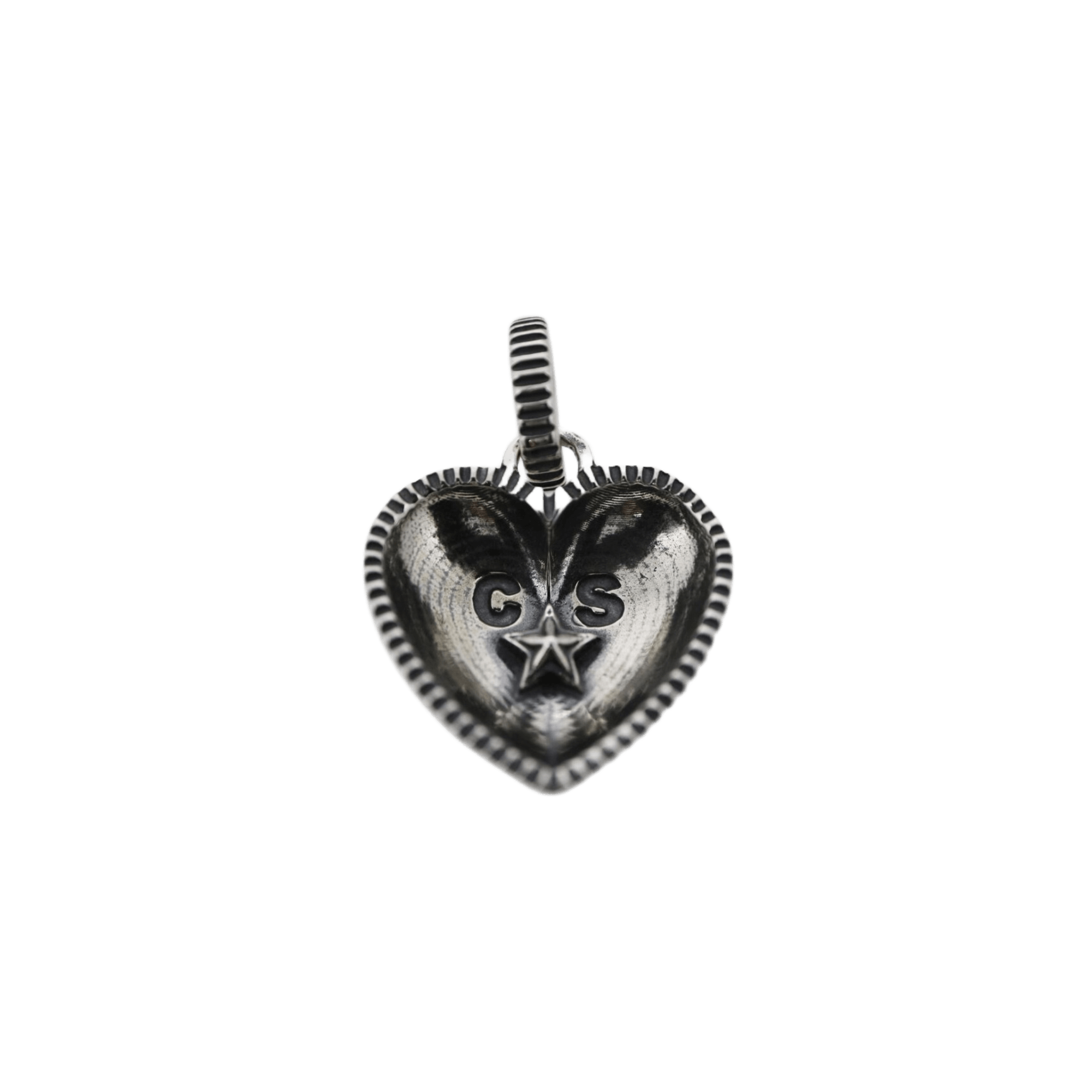 Cody Sanderson Heart and Sheriff Star Pendant - Native Feather Cody Sanderson Heart and Sheriff Star Pendant - Native Feather