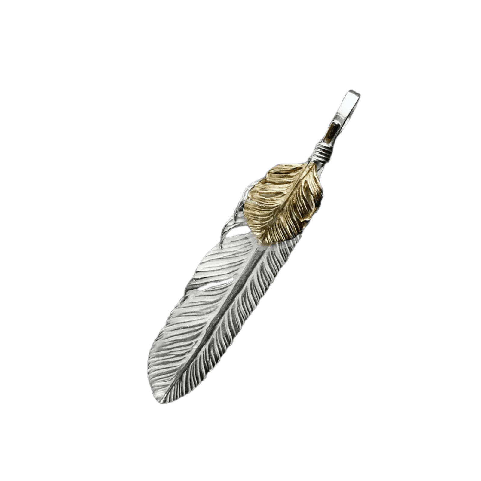 Ken Kikuchi Feather with K18 Leaf F-21+K18F-29 - Native Feather 