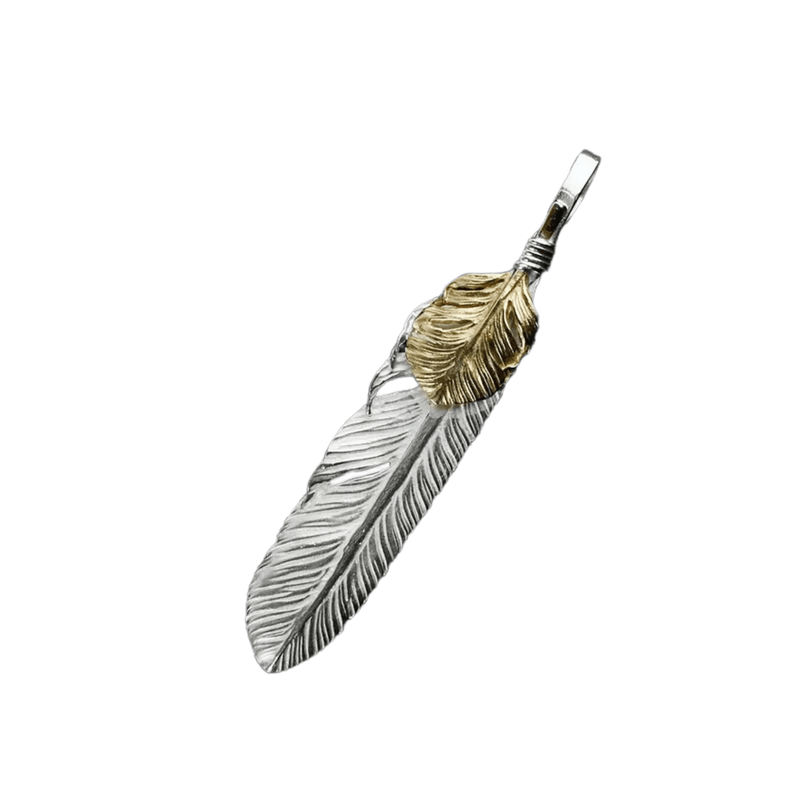 Ken Kikuchi Feather with K18 Leaf F-21+K18F-29 - Native Feather Ken Kikuchi Feather with K18 Leaf F-21+K18F-29 - Native Feather