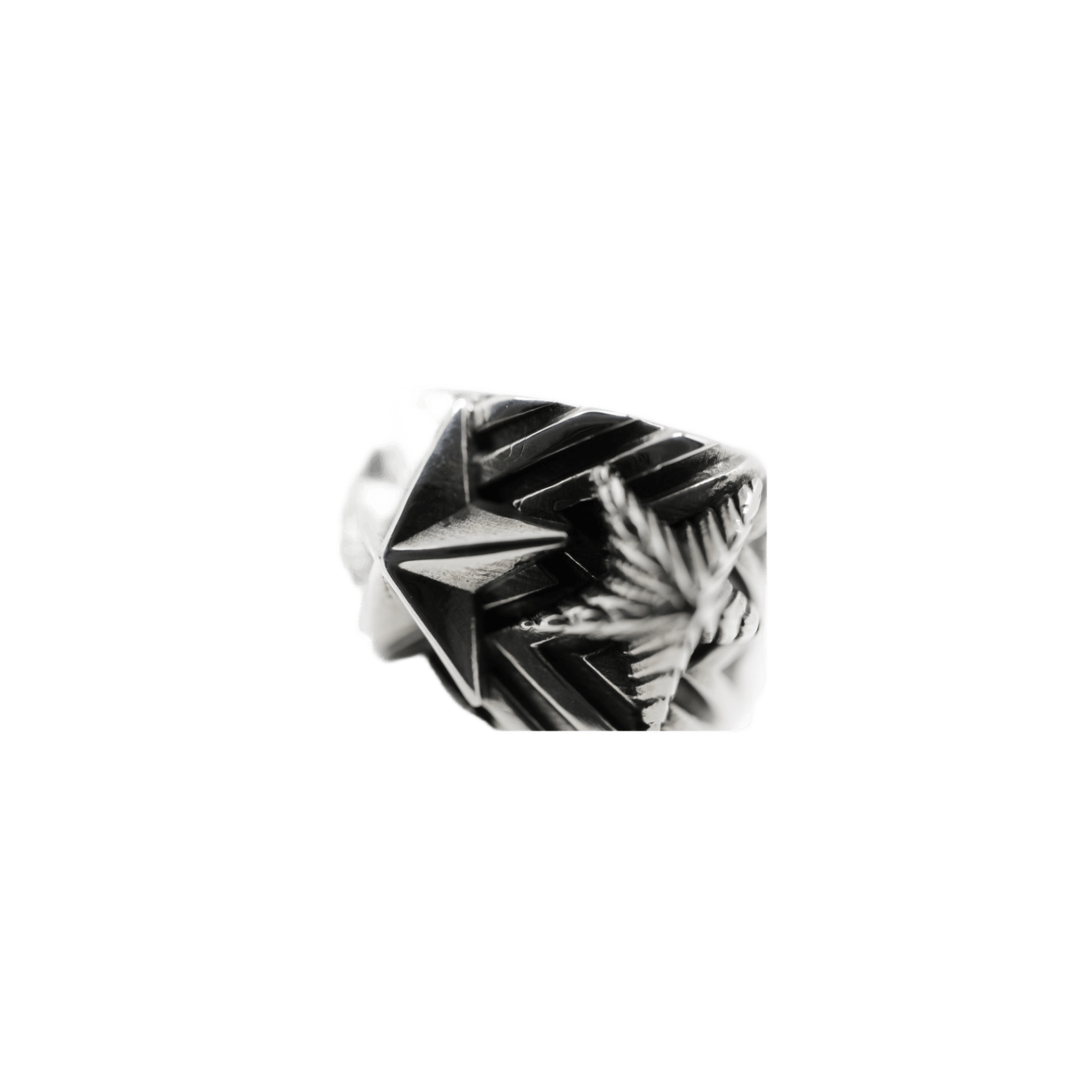 Cody Sanderson Wave Gear 3 Stars Ring - 2 - Native Feather Cody Sanderson Wave Gear 3 Stars Ring - 2 - Native Feather