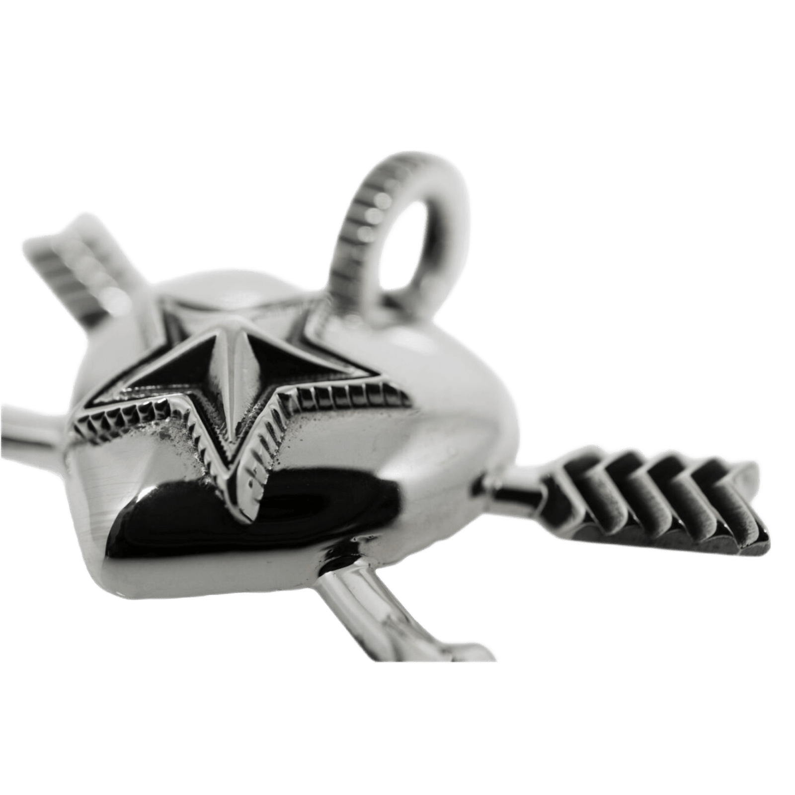 Cody Sanderson Heart & Sheriff Star Double Arrow Pendant - Native Cody Sanderson Heart & Sheriff Star Double Arrow Pendant - Native
