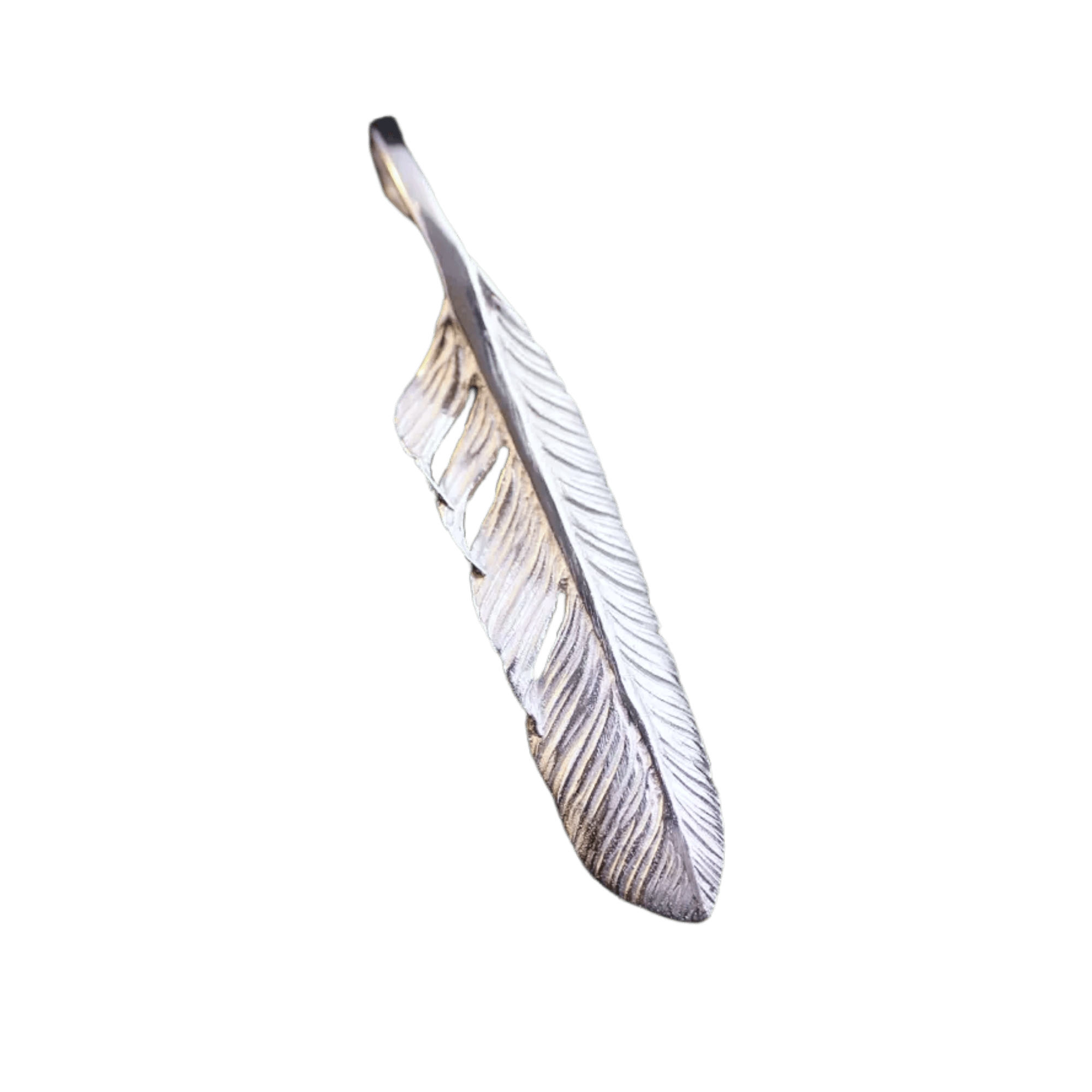 Ken Kikuchi Silver Feather Pendant F-23/F-24