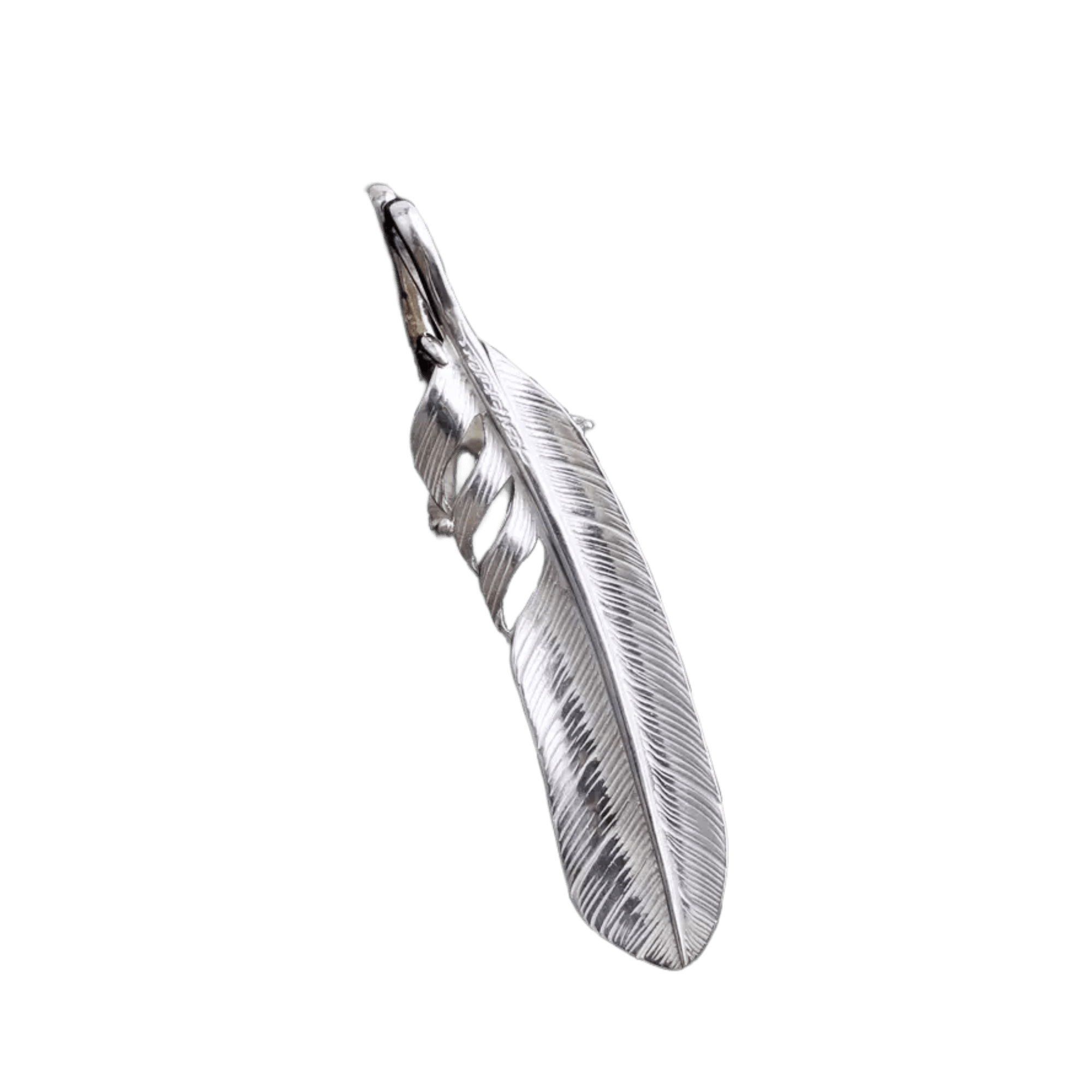 Ken Kikuchi K24 Point Feather with Claw Pendant