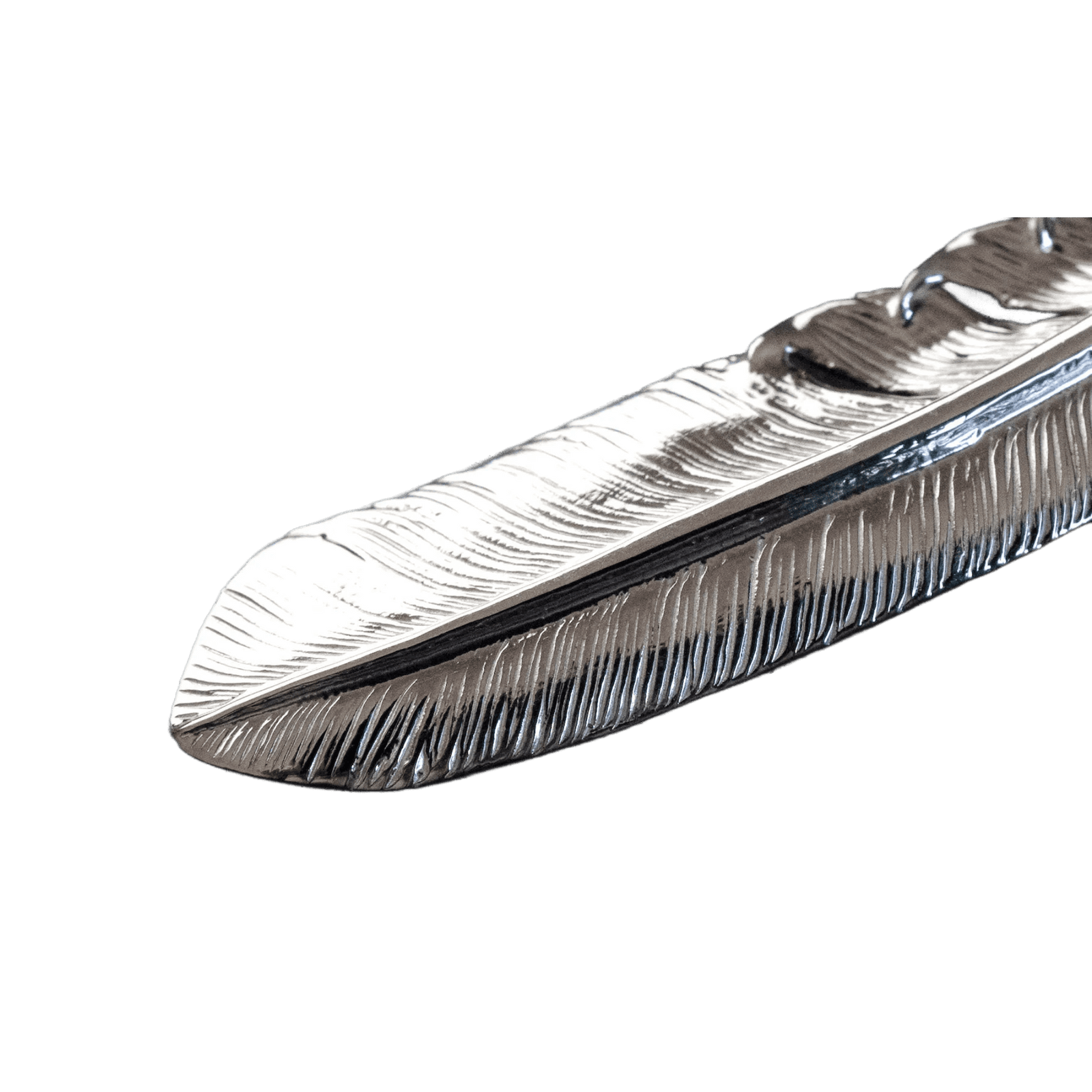 First Arrow&#39;s &quot;Large Feather&quot; Silver Pendant