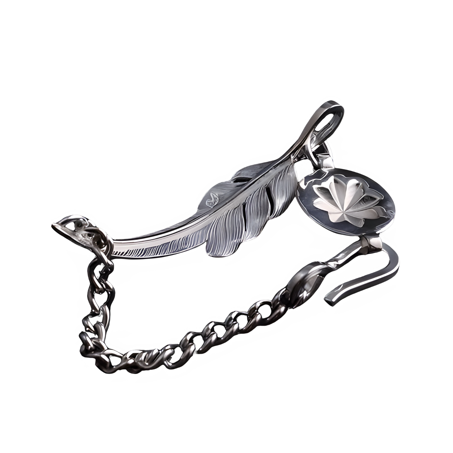 アクセサリー LARRY SMITH BRACELET SET Larry Smith Kazekiri Chain Bracelet - Native Feather | 日本