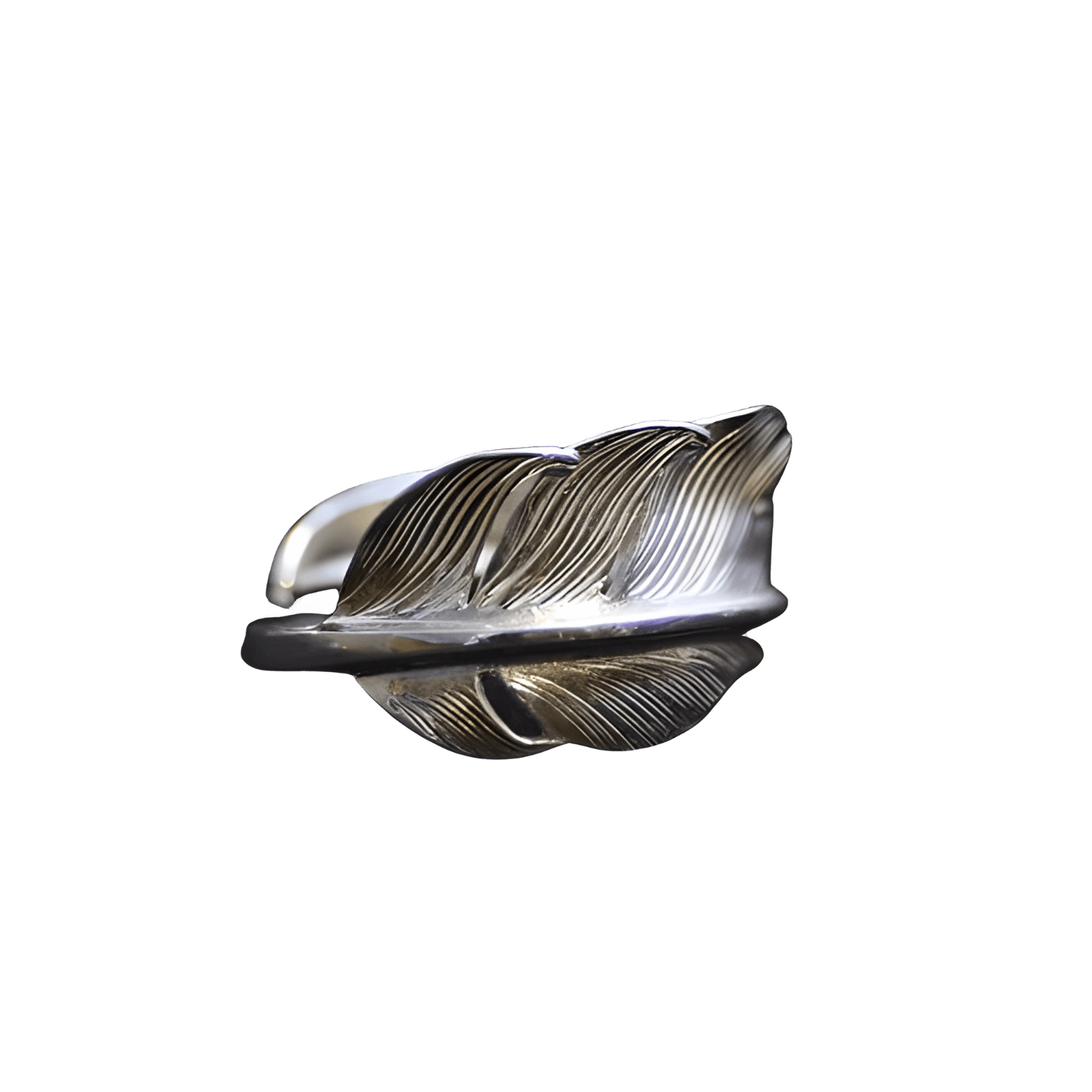 Larry Smith Wind Cut Feather Ring