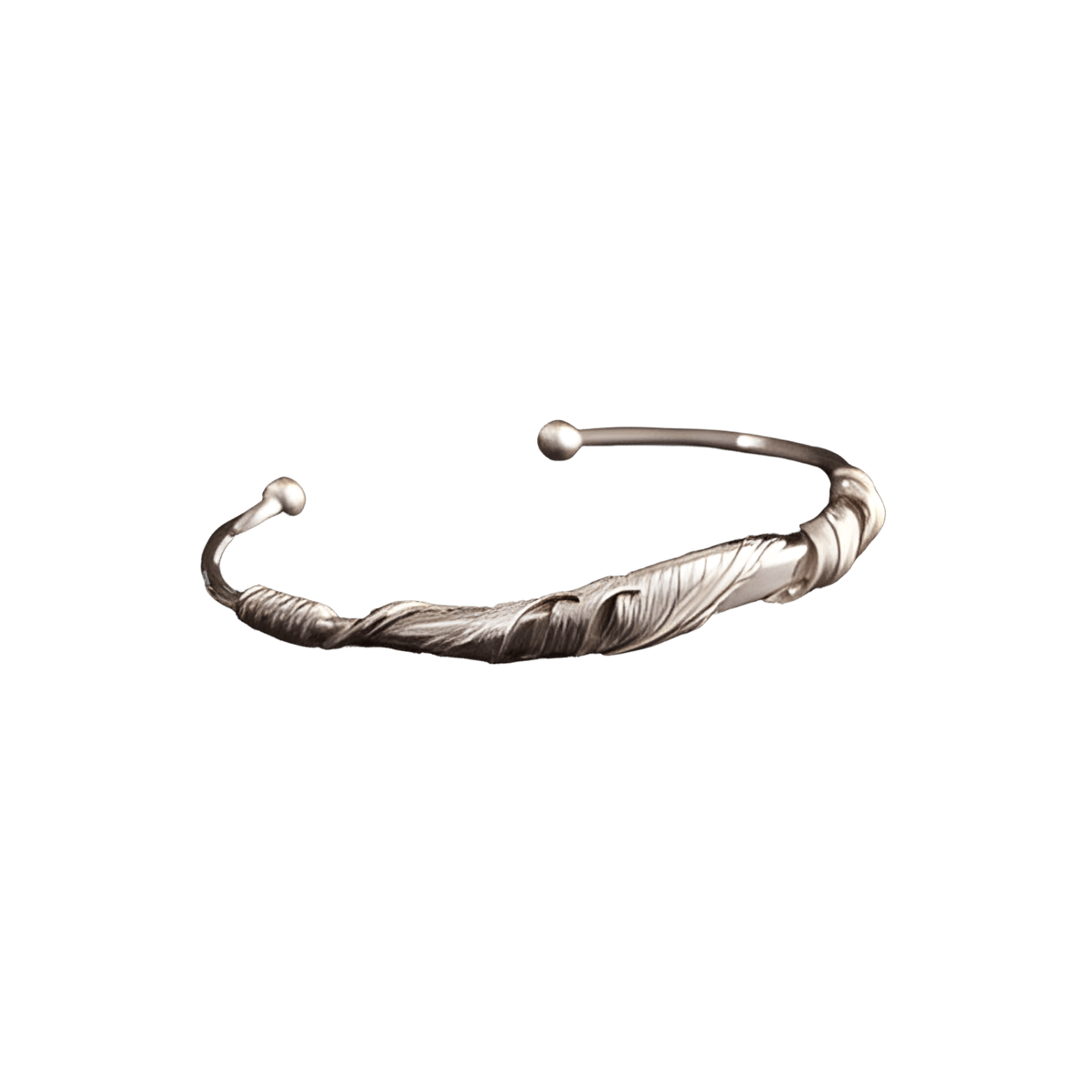 Horizon Blue Twist Feather Bangle - Native Feather | 日本のGoro's Horizon Blue Twist Feather Bangle - Native Feather | 日本のGoro's