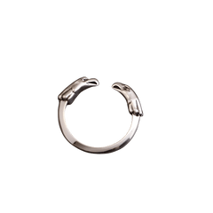 Larry Smith Double Eagle Head Ring - Native Feather | 日本のGoro's