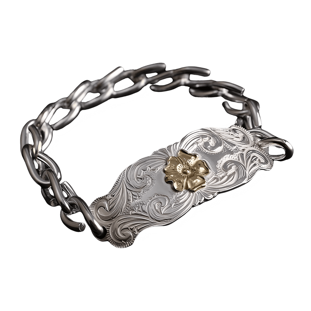 Larry Smith Karakusa Rose Bracelet - Native Feather | 日本のGoro's 