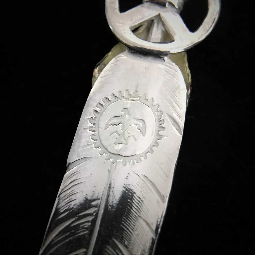 Goros Heart Wheel Feather - Silver And Gold