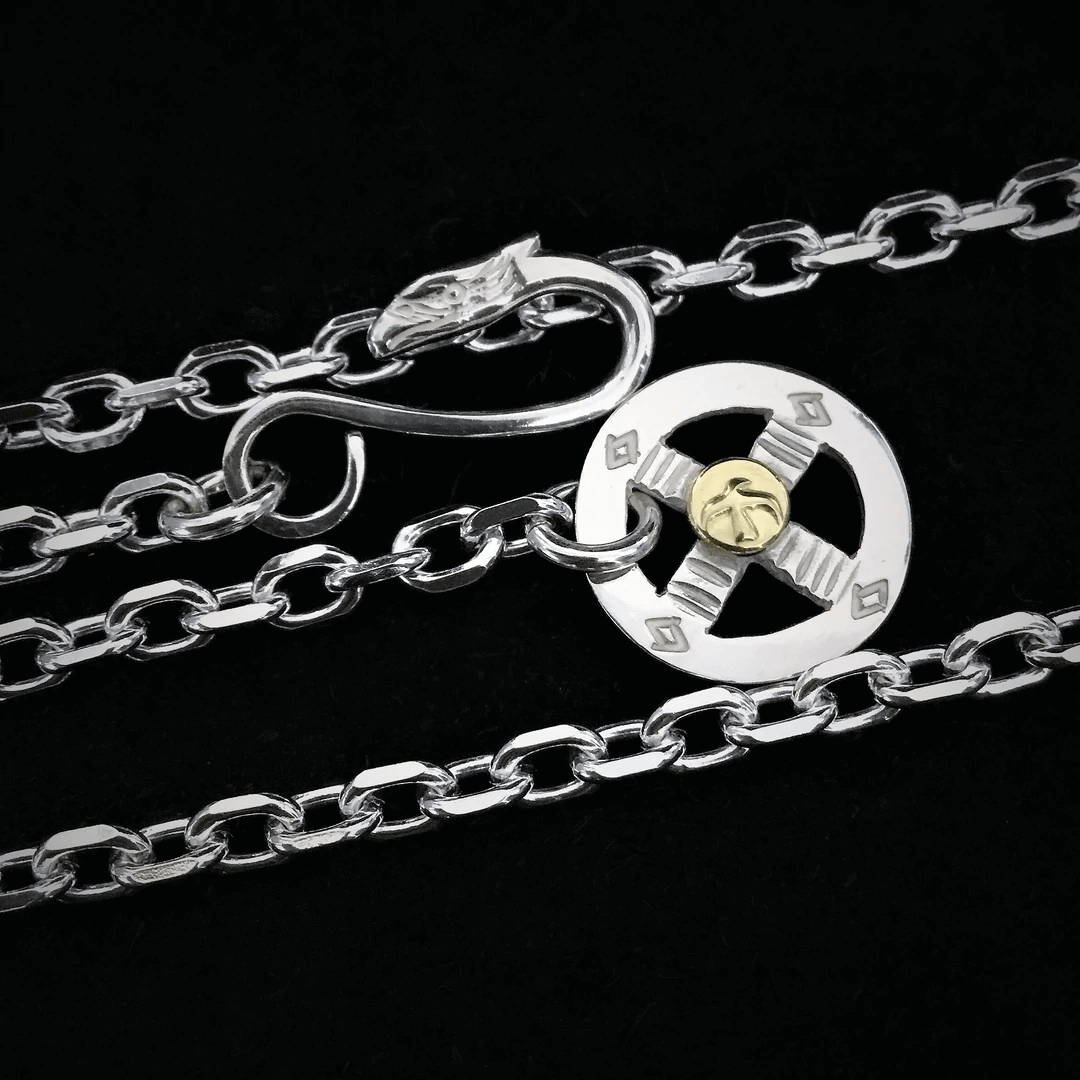 Goros Cornered Chain + Wheel - Native Feather | 日本のGoro's