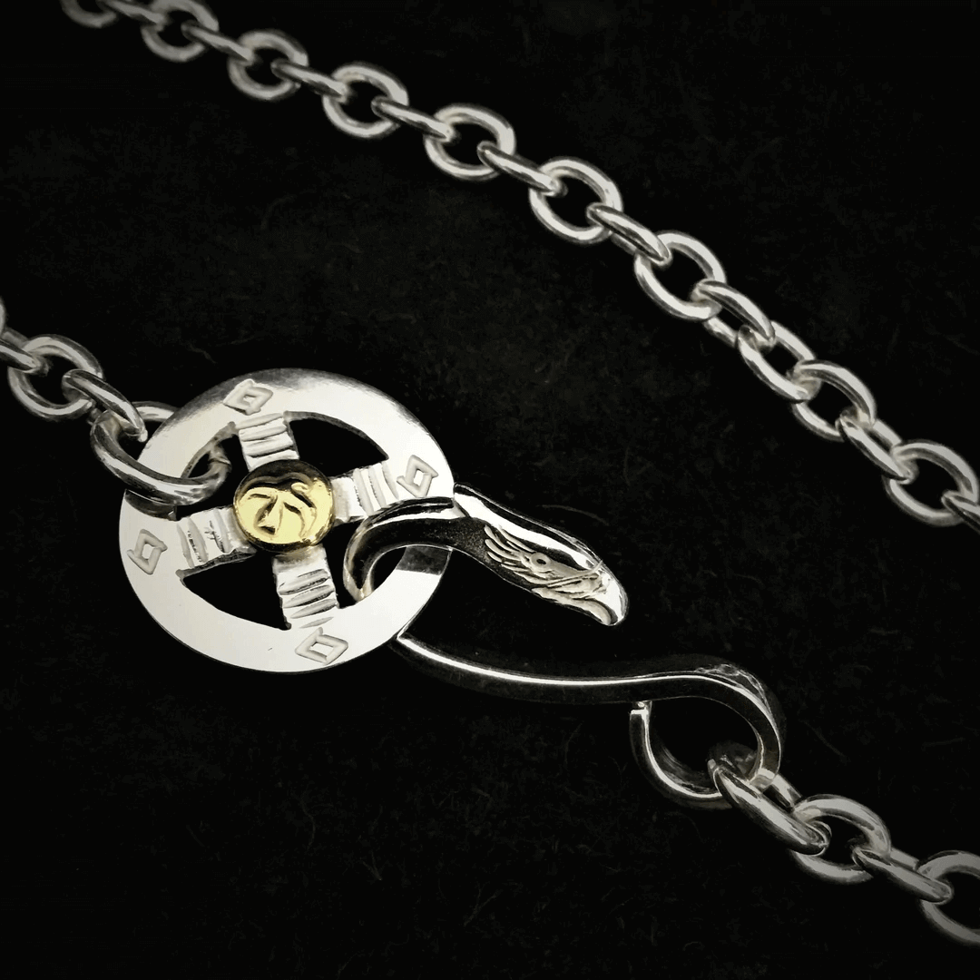 Goros Round Chain With Wheel - Native Feather | 日本のGoro's専門店 Goros Round Chain With Wheel - Native Feather | 日本のGoro's専門店