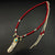 Goros Gold Top Gold Rope Turquoise Feather (Right) (Xl) & Antique Red Beads Setup