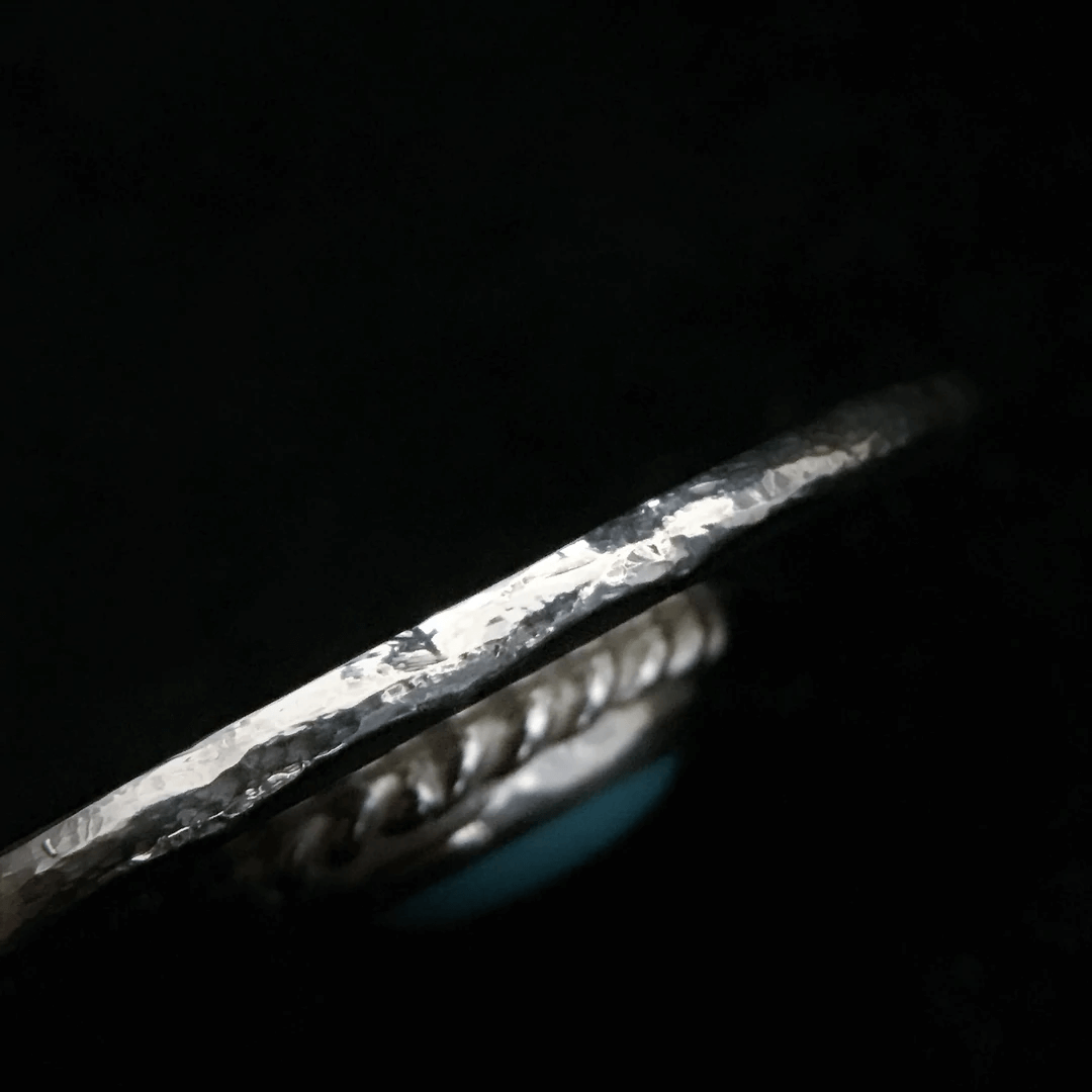 Goros Silver Rope Turquoise Stamp - Metal (Large)