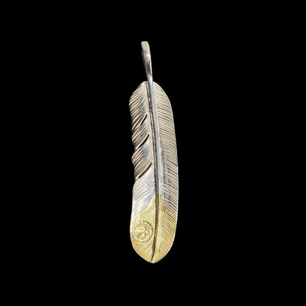 Goros Gold Tip Feather - Facing Left