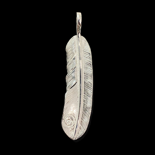 Goros Xl Silver And Gold Feather With Metal - Facing Left - Native