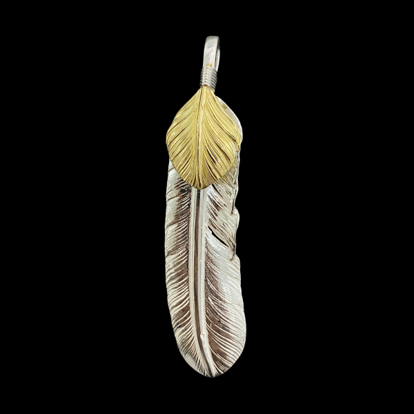 Goros Silver Feather (L) - Native Feather | 日本のGoro's専門店