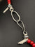 Goros Metal Pendant With Antique Red Beads Setup