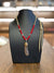 Goros Gold Top Feather Red Beads Setup