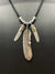 Goros Plain Feather With Silver Beads Setup