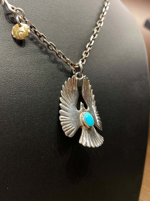 Turquoise hot sale eagle necklace