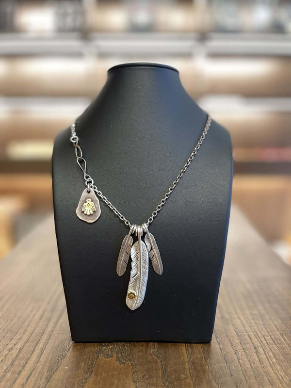 Goros Feather With Hook Chain Setup - Native Feather | 日本の