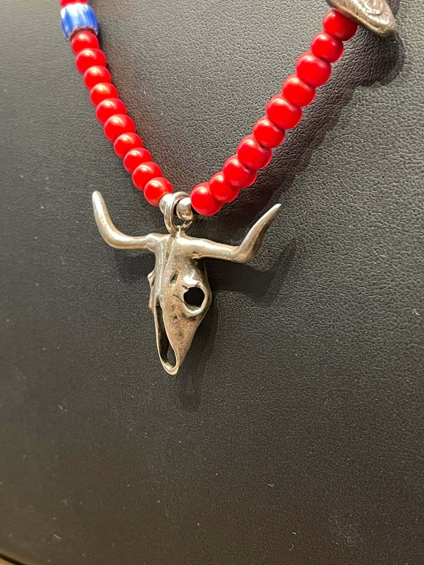 Goros Buffalo Red Beads Setup