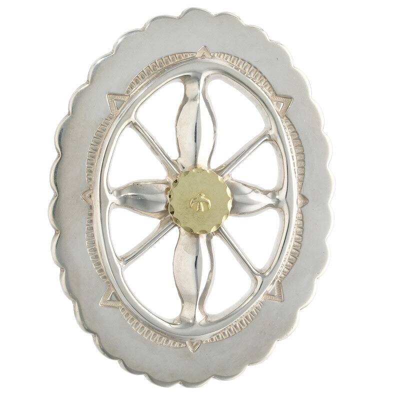 Windmill Concho with 18K Gold | Goros Authorized Dealer 