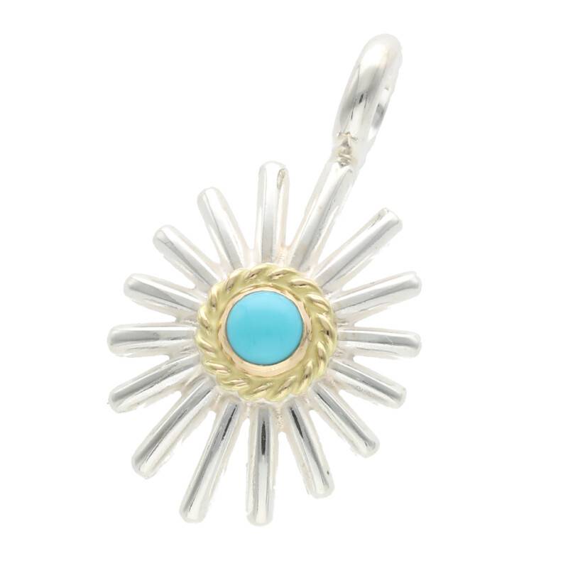 Sea Urchin with Gold Rope Turquoise  | Goro&#39;s Native Feather Authorized Dealer