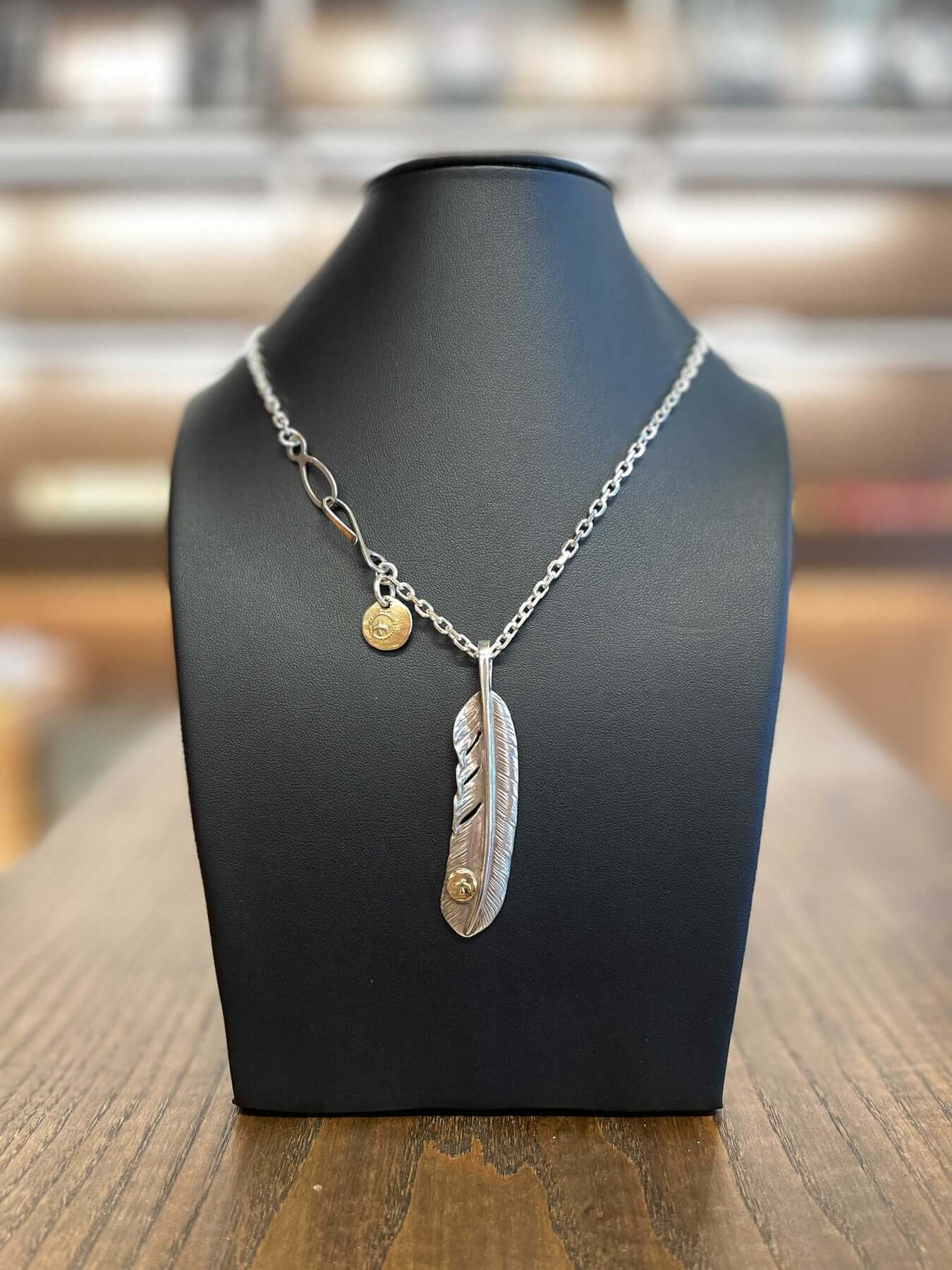 Ken Kikuchi Silver Feather Pendant F-23/F-24 - Native Feather 