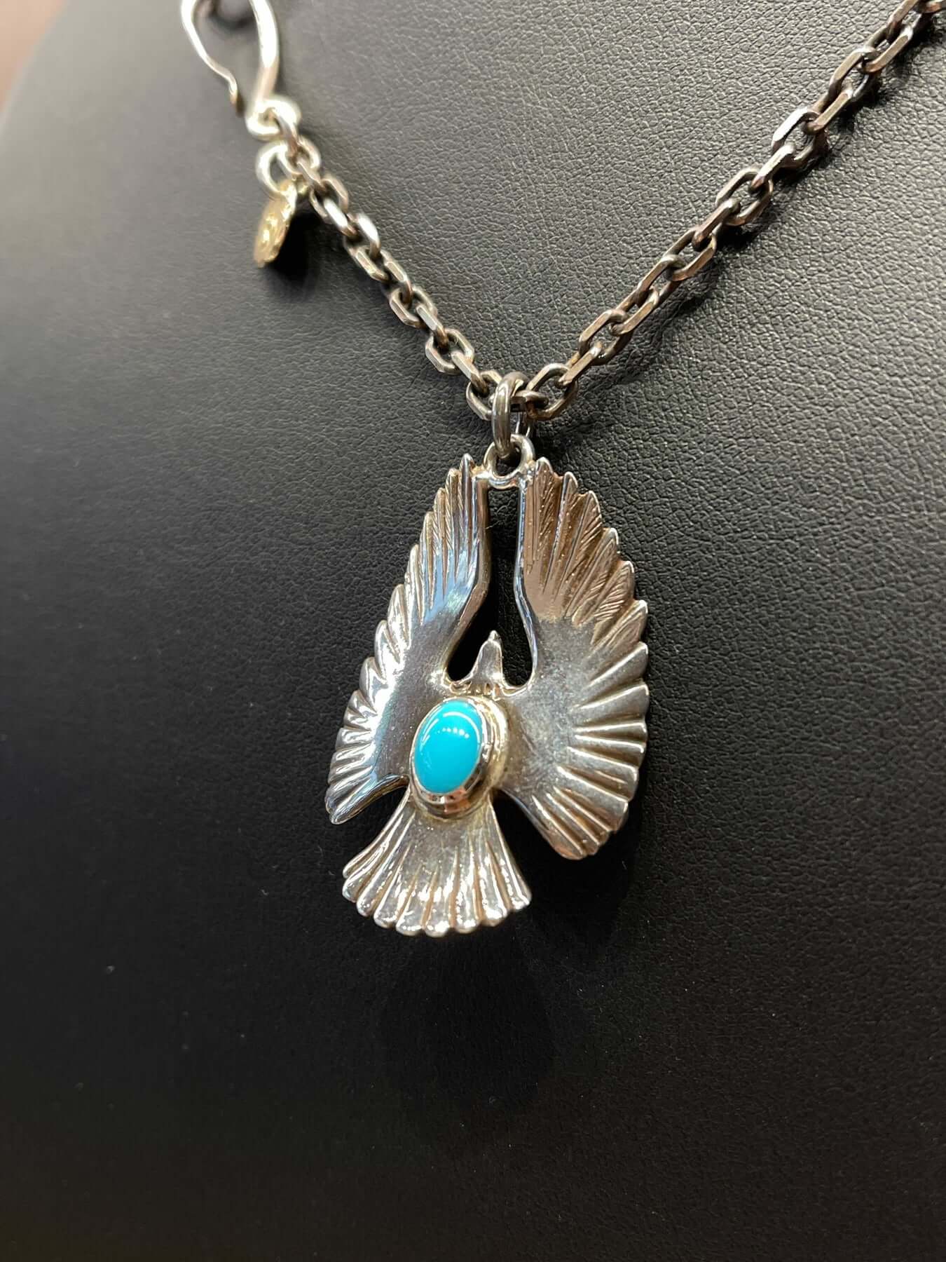 Silver Turquoise Eagle Pendant - Silver, offers Turquoise