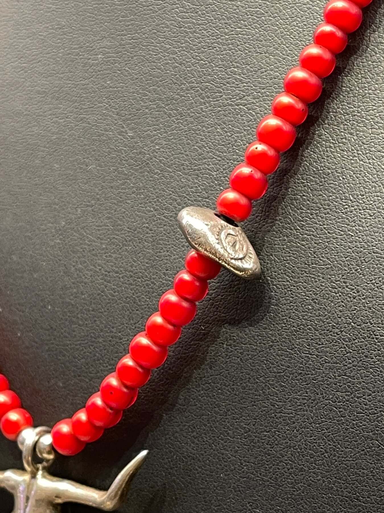 Goros Buffalo Red Beads Setup