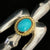 Bird Turquoise with Gold Rope - Silver and Gold | Goro&#39;s Feather Authorized Dealer