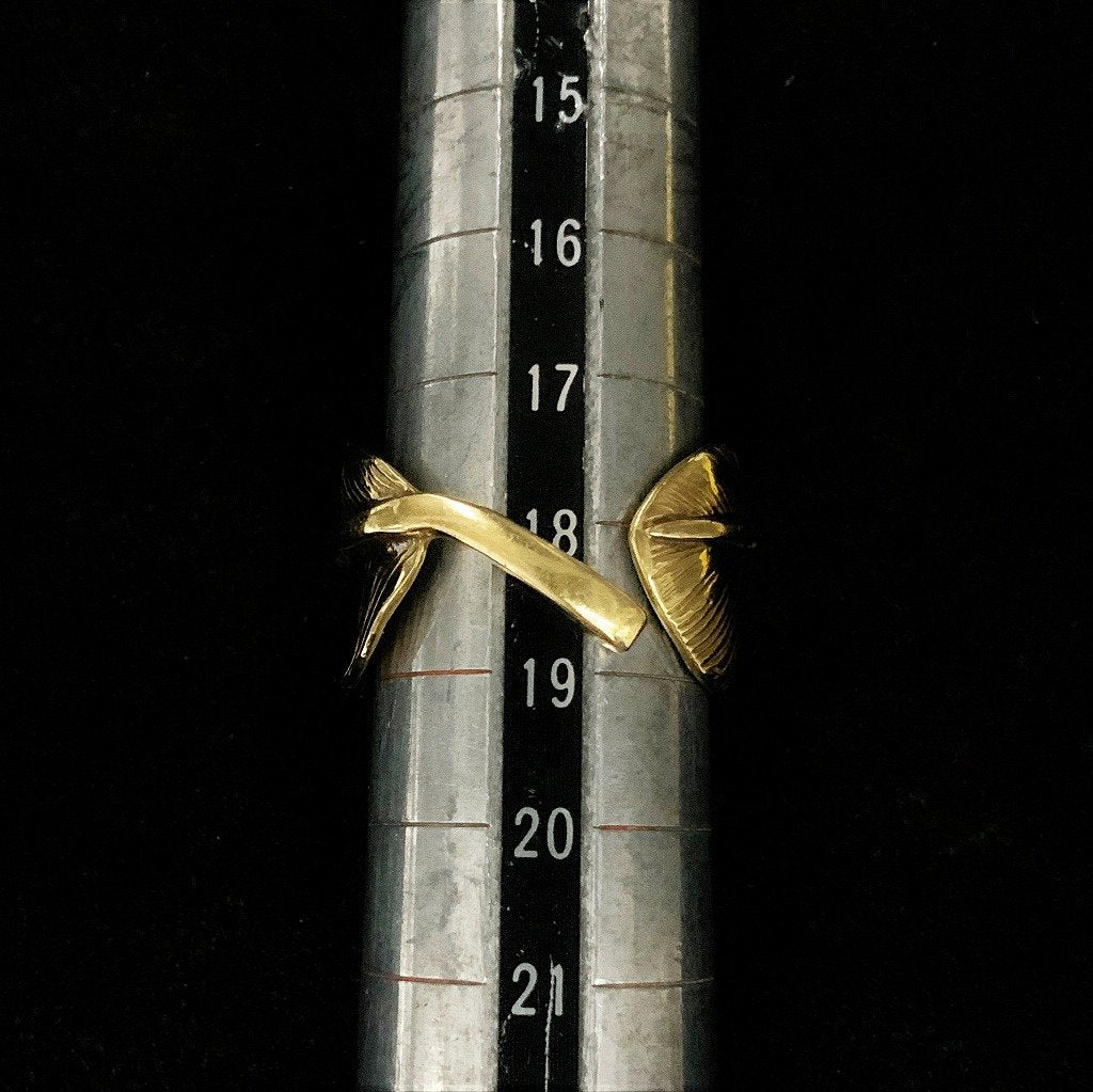 Feather Ring with Metal - Gold | Goro&#39;s Authorized Dealer