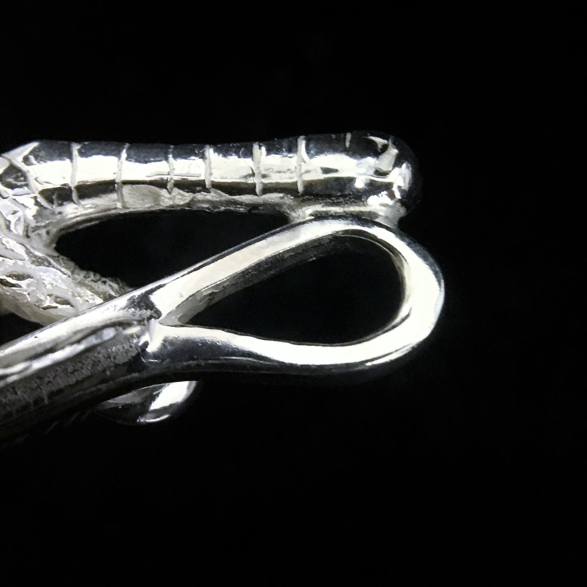 Feather with Silver Claw - Facing Right | Goro&#39;s Jewelry Authorized Dealer