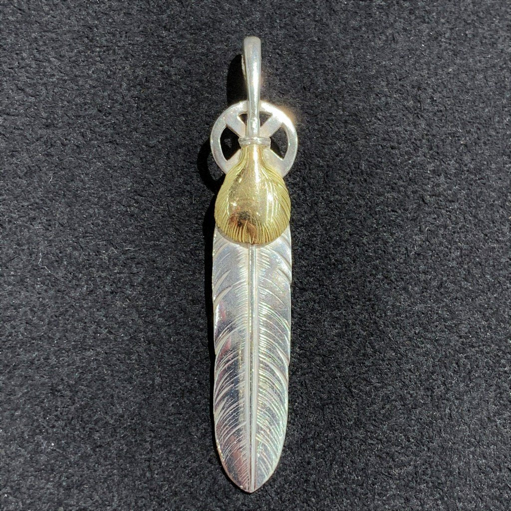 Heart Wheel Feather - Silver and Gold | Goros Authorized Dealer
