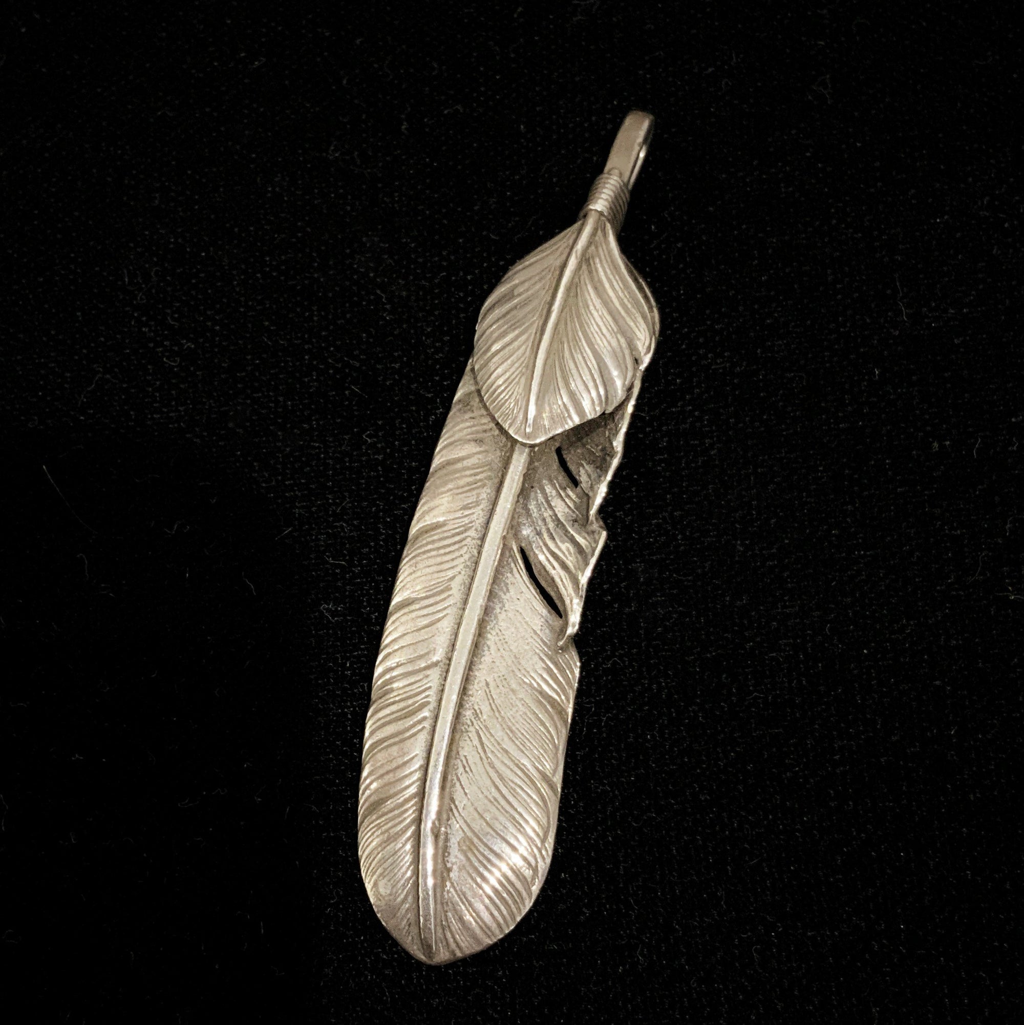 Silver Feather - Facing Left  | Goros Authorized Dealer